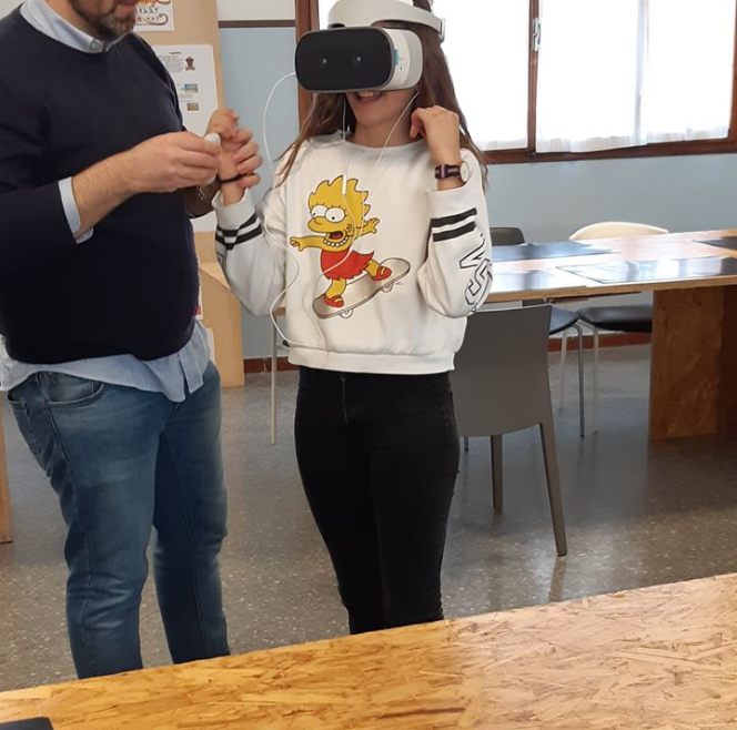 Le strumentazioni VR  in un modulo aziendale durante l'anno scolastico 2019.2020.