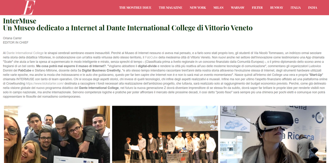 E Trends Magazine su Dante International College